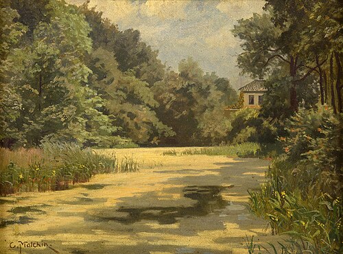 Lake landscape, , Carl Malchin