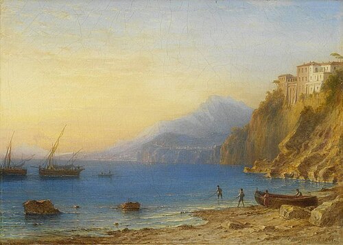 Das Haus des Tasso in Sorrent, 1861, Carl Morgenstern