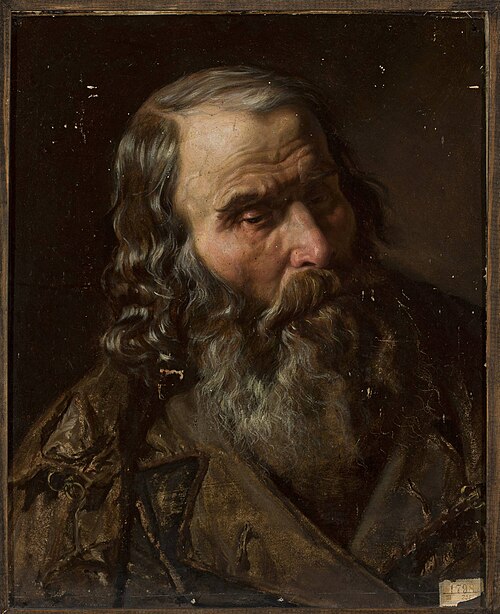 Head of an old man, 1866, Tytus Pilecki