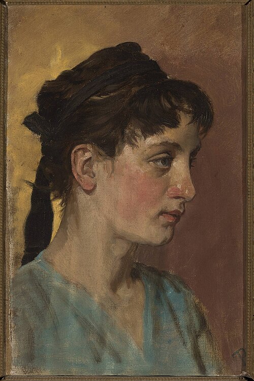 Portrait of a young woman, 1900, Tytus Pilecki