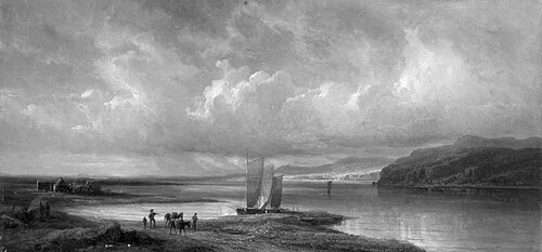 Landschaft mit See, , Robert Kummer