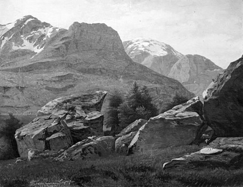 Bjerglandskab, 1833, Johann Georg Paul Mohr