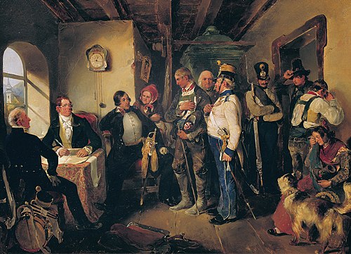 The Recruitment, 1838, Carl Schindler