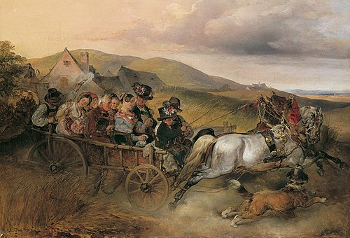 The Wedding Journey, 1841, Carl Schindler