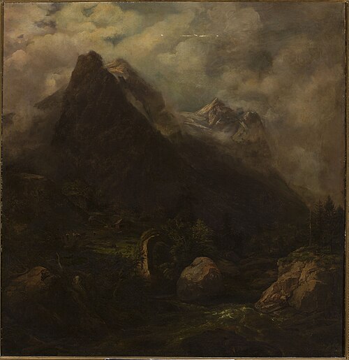 Mountain landscape, , Carl Wagner