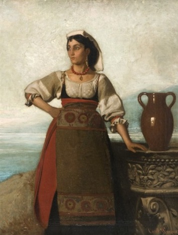 Napolitain avec une cruche, 1823, Carl Wagner