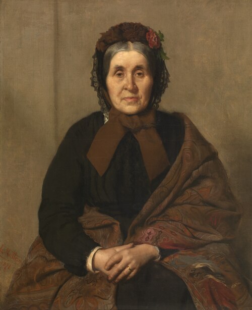 The Artist's Mother, 1871, Xavier Mellery