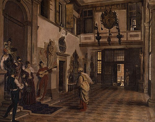 Fête au palais des Doges de Venise, 1876, Xavier Mellery