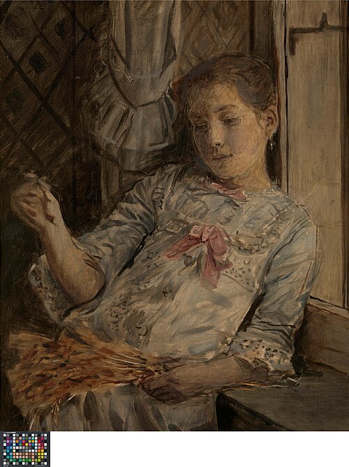 Portrait de Lucy Baldouf, la belle-fille de l’artiste, 1882, Xavier Mellery