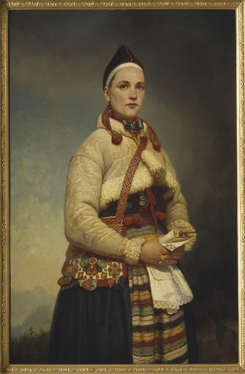 Girl from Dalarna, 1861, Arvid Gottfrid Virgin