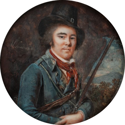 Homme en costume de chasse, 1790, Marie-Adélaïde Duvieux