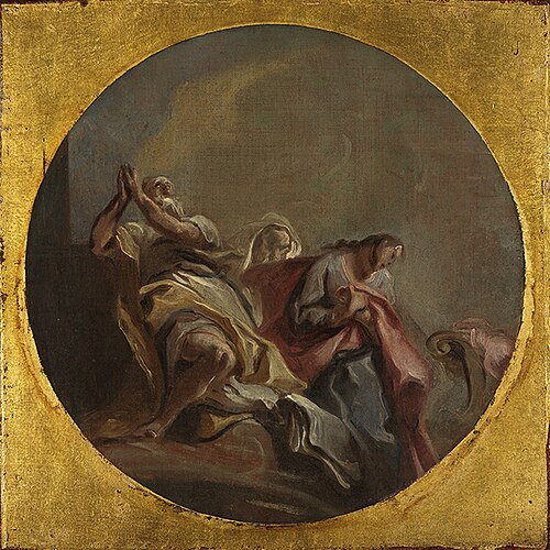 Drei Apostel auf Wolken, , Carlo Carlone