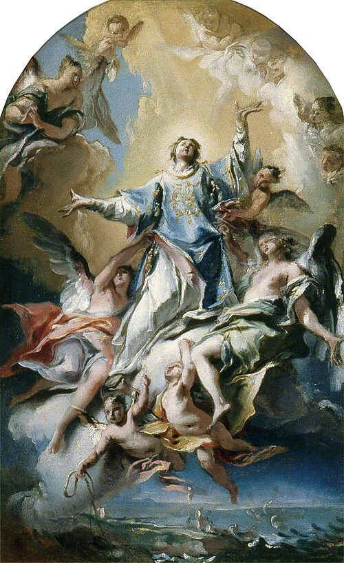The Apotheosis of Saint Vincent of Saragossa, 1745, Carlo Carlone