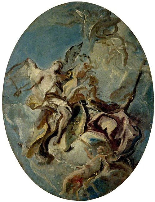 The Triumph of Wisdom, or Learning, 1760, Carlo Carlone