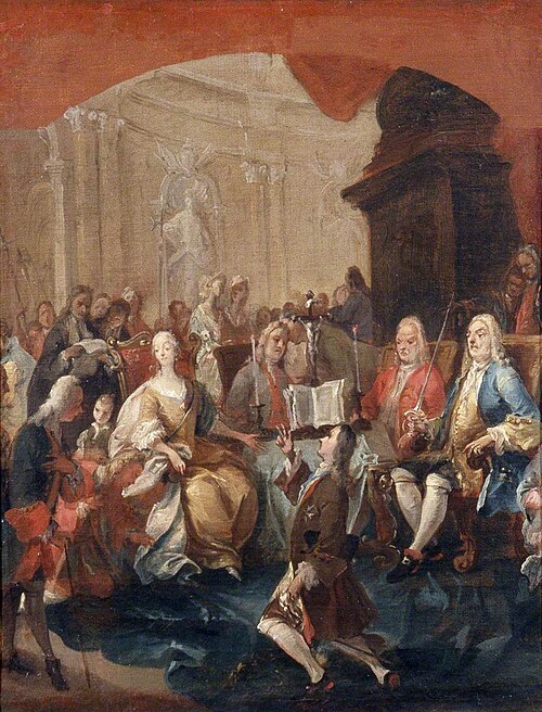 Court Scene, 1750, Carlo Carlone