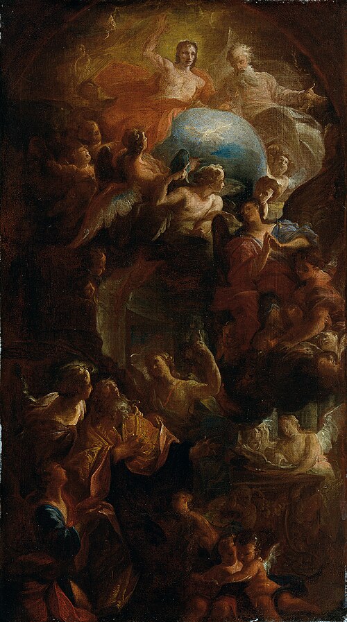 Tod des heiligen Augustinus, , Carlo Carlone