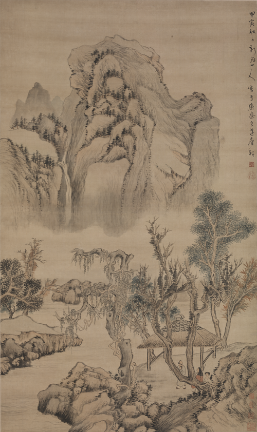 华喦山水轴, , Hua Yan