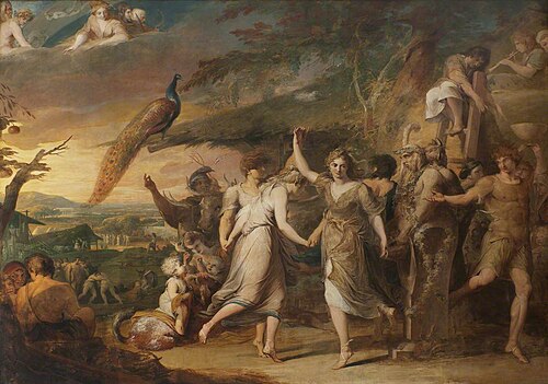 A Grecian Harvest Home, or Thanksgiving to the Rural Deities, Ceres, Bacchus (painting 2 of 6 in the, 1780, James Barry
