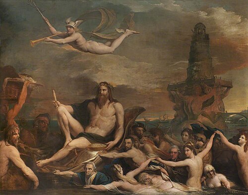 Commerce, or the Triumph of the Thames (painting 4 of 6 in the series 'The Progress of Human Knowled, 1789, James Barry