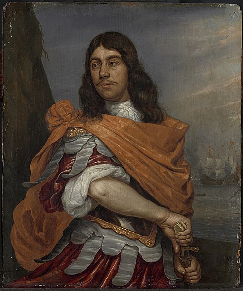 Cornelis Tromp (1629-91), Vice admiral, in Roman costume, 1673, Abraham van Westerveld