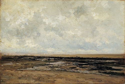 Villerville Beach. Normandy, 1877, Carlos de Haes