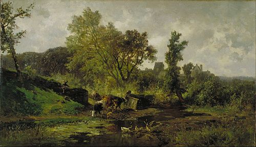 Flemish Landscape, 1879, Carlos de Haes