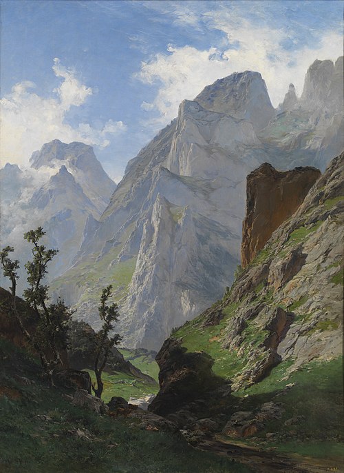 The Mancorbo Canal in the Picos de Europa, 1876, Carlos de Haes