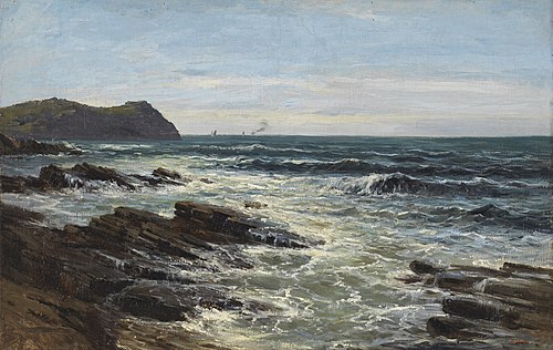 Acantilados (Guéthary), 1881, Carlos de Haes
