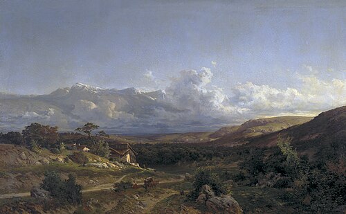 Landscape in the Dauphinoise, 1864, Carlos de Haes