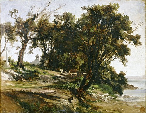 Ermita de San Vicente de la Barquera, 1872, Carlos de Haes