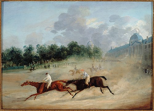 Course au Champ-de-Mars, vers 1825, 1825, M. Mills