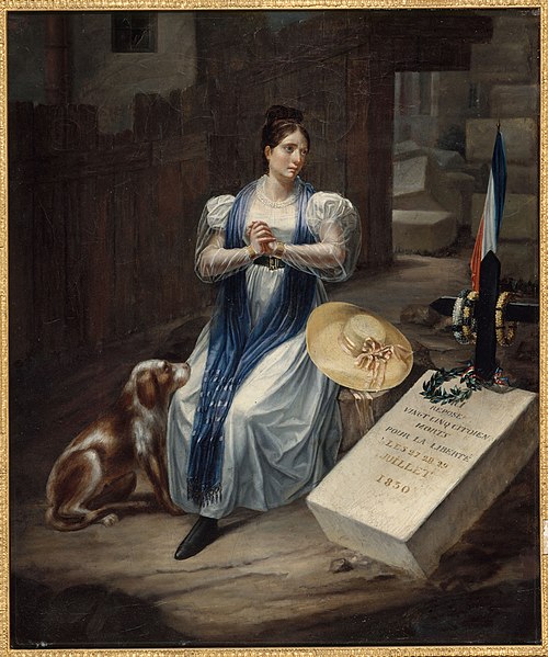 La Femme au chien, 1830, L. S. Jean