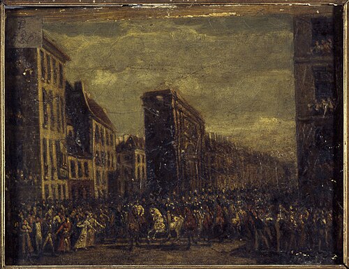 Le Passage des souverains alliés sur le boulevard Saint-Denis, le 10 avril 1814 (P520BIS), 1815, Jean Zippel