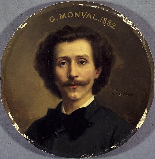Portrait de Georges Monval (1845-1910), archiviste-bibliothécaire de la Comédie-Française, 1883, Daniel Bérard