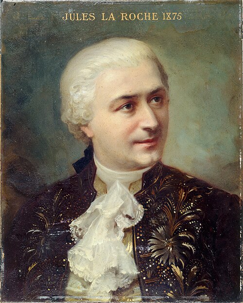 Portrait de Jules Laroche (1841-1925), sociétaire de la Comédie-Française, dans le rôle d'Almaviva, 1883, Daniel Bérard
