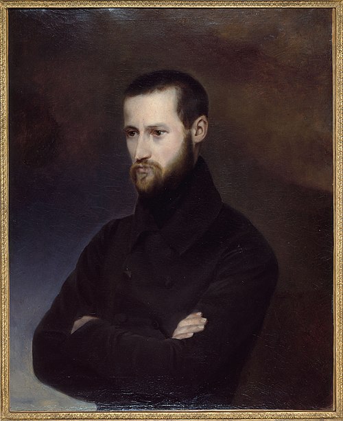 Portrait d'Auguste Blanqui (1805-1881), homme politique, 1835, Amélie-Suzanne Serre