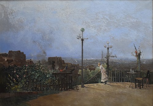 Paris, vu des hauteurs de Montmartre, 1870, Jean d'Alheim
