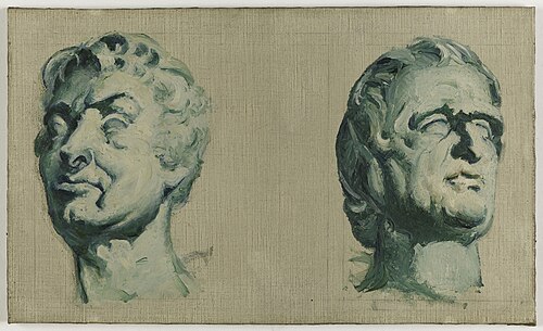 Esquisse pour le salon des Sciences de l'Hôtel de Ville de Paris : Cuvier - Lavoisier, 1890, Marchal