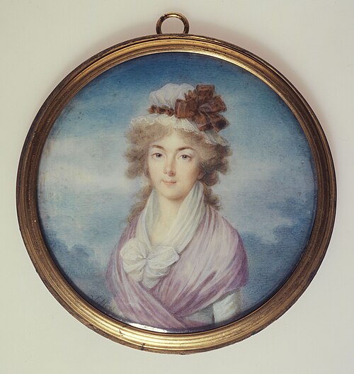 Portrait d'une jeune femme blonde, 1792, Maximilien Villers