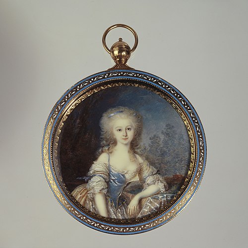 Portrait d'une jeune femme blonde, 1780, Nicolas Hallé