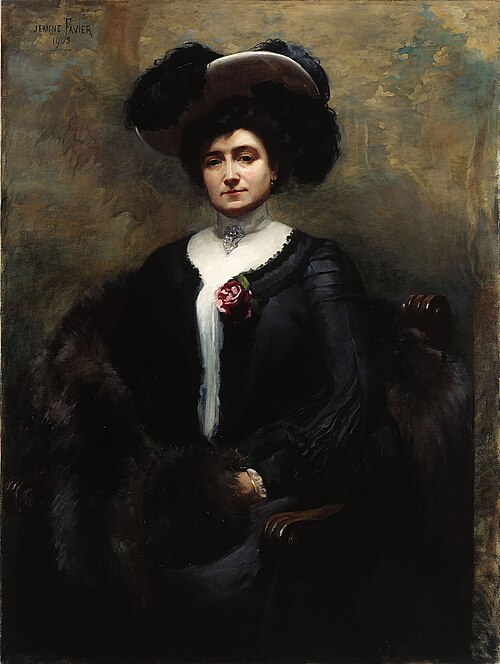 Portrait de Marie-Louise Cognacq, née Jay, 1903, Jeanne-Magdeleine Favier