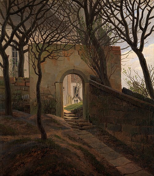 Churchyard gate, 1822, Caspar David Friedrich