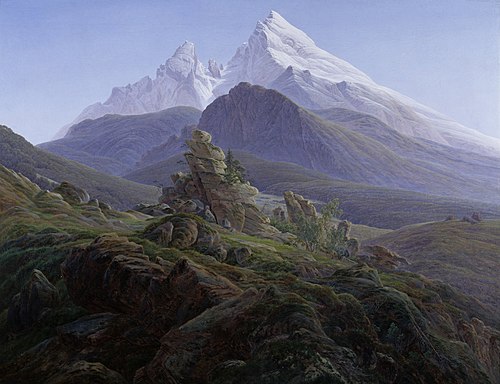 Le Watzmann, 1820, Caspar David Friedrich
