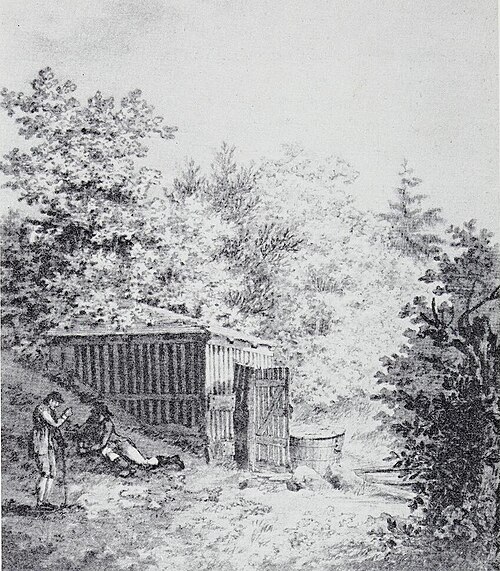 Quelle im Fredriksbergergarten II, 1797, Caspar David Friedrich