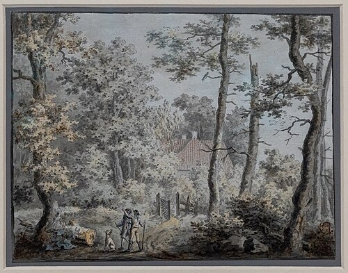 Landhaus im Laubwald, 1797, Caspar David Friedrich
