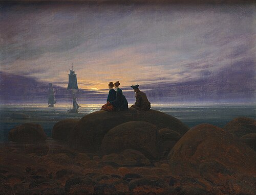 Lever de lune sur la mer, 1822, Caspar David Friedrich
