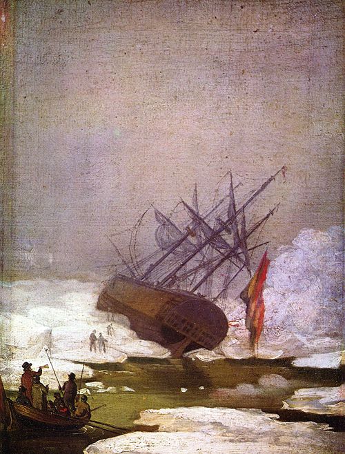 Épave dans la mer de glaces, 1798, Caspar David Friedrich