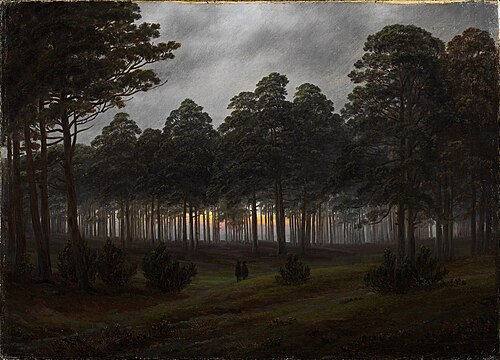 Le Soir, 1821, Caspar David Friedrich