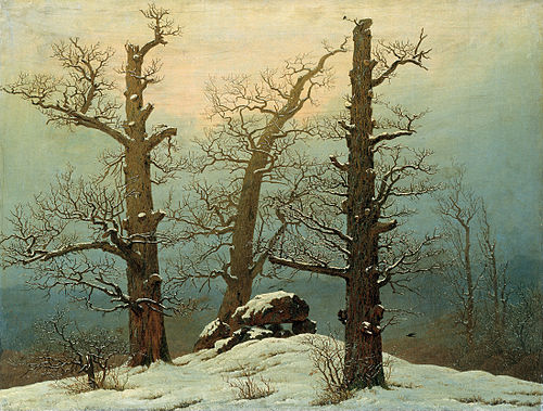 Dolmen sous la neige, 1807, Caspar David Friedrich