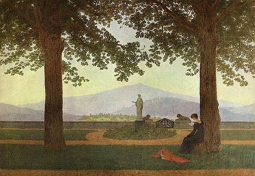 La Terrasse de Jardin, 1811, Caspar David Friedrich